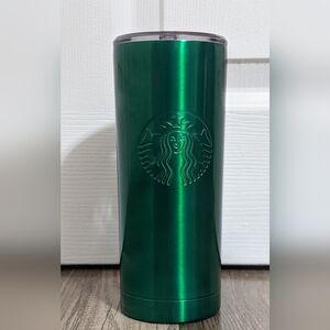 #613 Starbucks Coffee Stainless Steel Green Tumbler. 19.8 fl oz